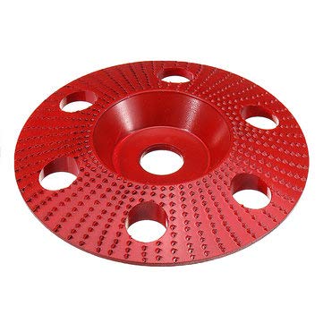 Disco de lijado para moldear madera con amoladora angular en talleres caseros