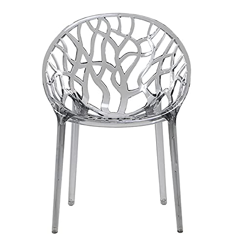 HJFGIRL Chaise De Salle À Manger Transparente Chaise Fantôme Minimaliste Moderne Mode Créative Tabouret en Cristal Forte Capacité Portante Convient pour Salon, Bar, Hôtel,A