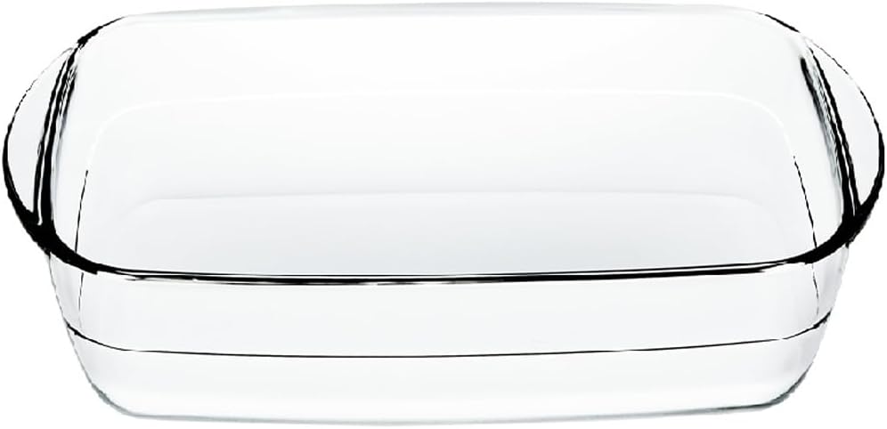 Ishigaki Delish Life 4615 Heat Resistant Glass Tableware Cake Pan Au Gratin Dish Rectangular 30.4 fl oz (900 ml)