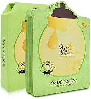 Papa Recipe Bombee AVOCADO Honey Whitening Mask Pack 10pcs
