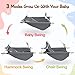 Baby Swing for Infants to Toddlers,Indoor Outdoor Wooden Hanging Swing Seat with Safety Belt and Mounting Hardware, Suitable for Ages Up to 3,Grey