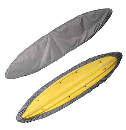 Housse de kayak 16.7-18FT en tissu Oxford imperméable - Bâche de protection argentée pour canoë