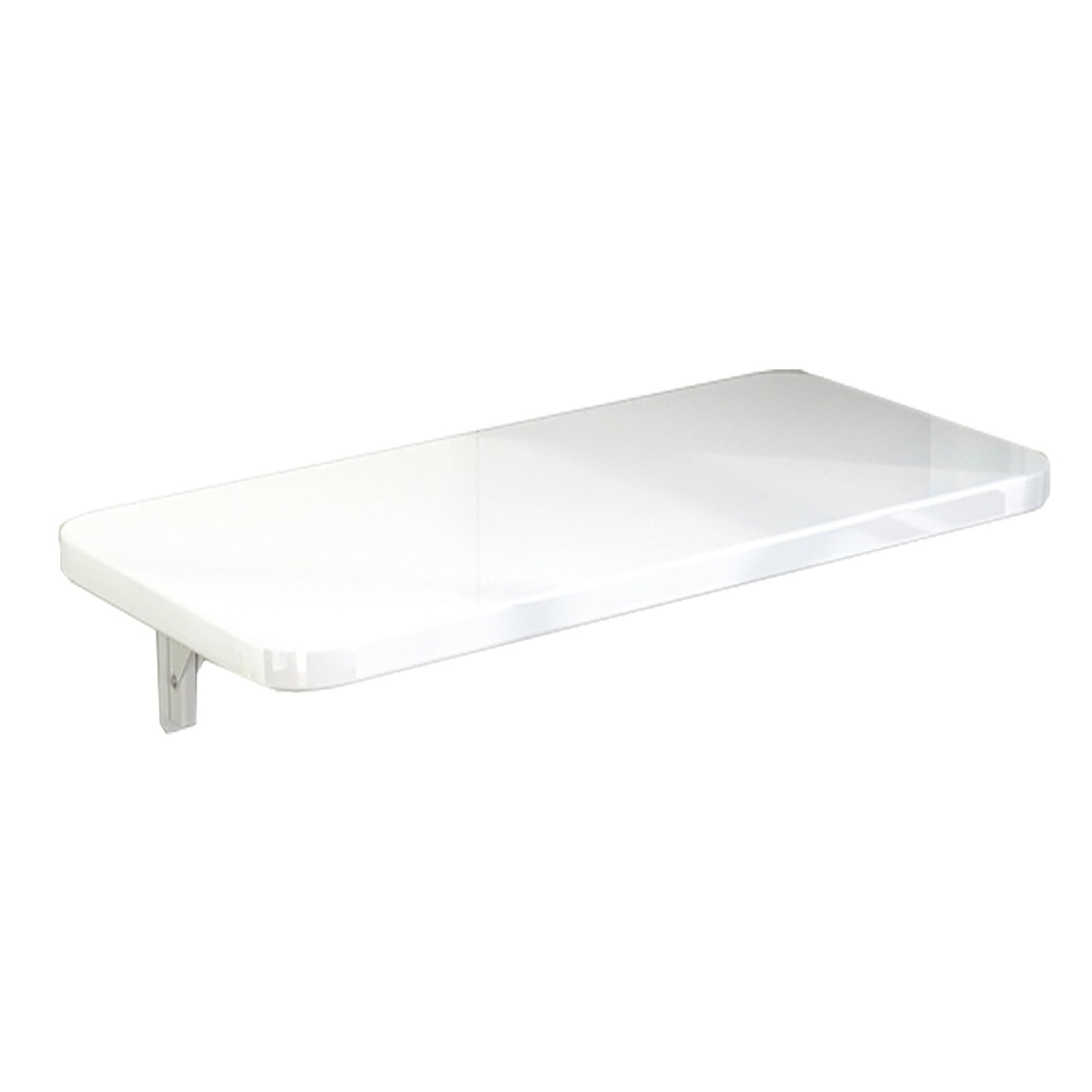 LWJSOCP Wall Mounted Folding Table - Compact Laundry Folding Desk for Small Spaces, Home Office, Kitchen, Dining, 50x20cm, Space-Saving White Design