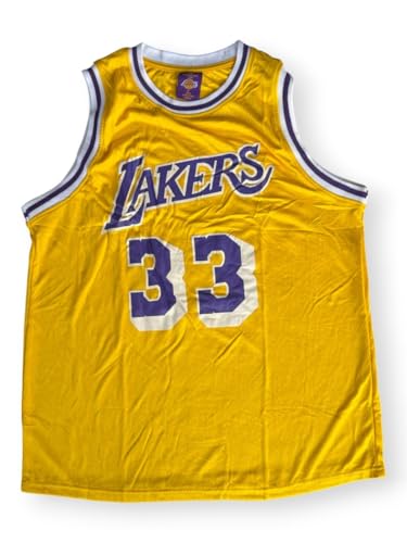 Kareem Abdul-Jabbar Licensed Giveaway Yellow Jersey XL BRAND NEW Lakers