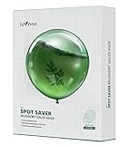 ISNTREE Spot Saver Mugwort Gauze Mask Sheet Pack of 10 Mask Sheets | Korean Skin Care Face Mask Sheet | Nourishing Skin Cell Regenerating & Hydrating with Mugwort Extracts, Hyaluronic Acids
