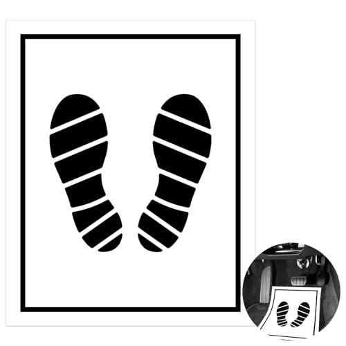 100Pcs Paper Floor Mats for Cars Disposable Car Floor Mat 16x20in Paper Mats for Cars Detailing Wash Temporary Flooring Sticky Mat Covers