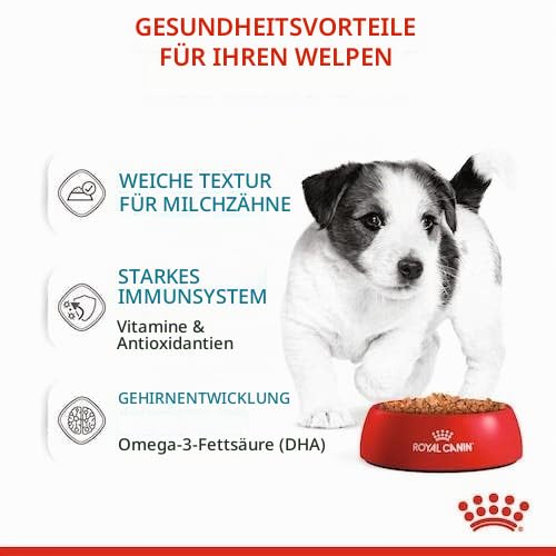 ROYAL CANIN Mini Puppy | Doppelpack | 2 x 12 x 85 g | Nassfutter für kleine Hundewelpen | Bis zum 10. Lebensmonat | Feine Stückchen in Soße | Weiche Textur für die Milchzähne
