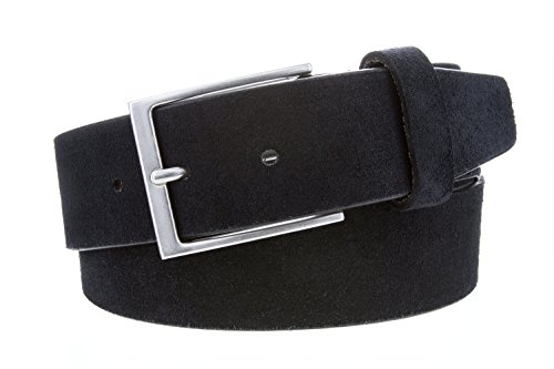 Men's Casual Genuine Suede Leather Belt 1-1/2