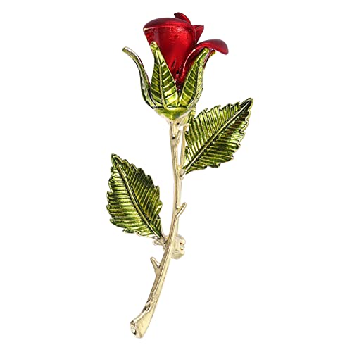 Broche fleur rose cadeau de Saint-Valentin romantique et léger pour surprendre votre partenaire