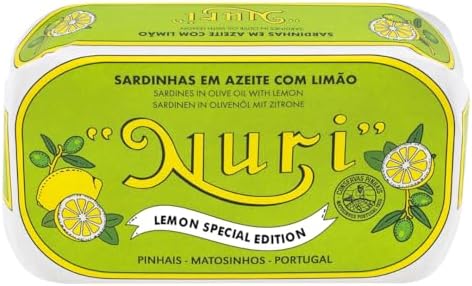 NURI Portuguese Sardines in Olive Oil and Lemon Special Edition - 4 Pack - 4.4 oz cans