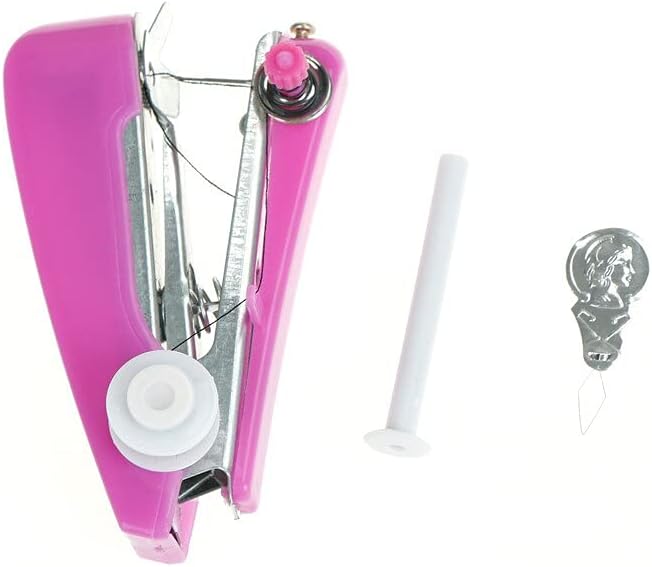 Replacement Part For11.5x4.5x7.3cm Popular Lovely Cordless Hand-held Clothes Sewing Machine Home Travel Use Tools - (Color: Pink)