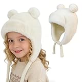 【Taille Unique avec Élastique】：Ce bonnet en tricot élastique avec cache-oreilles convient aux enfants de 4 à 10 ans et mesure 50 à 56 cm de circonférence.Il est doté d'un cordon pour éviter qu'il ne s'envole. Il s'ajuste parfaitement sans être trop serré, assurant ainsi un confort optimal à votre enfant.