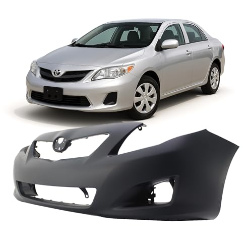 23TB12/23TA12 - Front Bumper Assembly May Detach - 2020-2023 Toyota Highlander & Highlander Hybrid 3 FitParts Compatible With Front Bumper Cover 2009-2010 Toyota Corolla Base CE LE XLE Sedan 09-10. New, Primed and Ready for Paint. With Fog Light Holes. TO1000343 5211902990