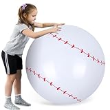 Shindel Inflatable Baseball 27-inch, Giant Inflatable Ball for Baseball Themed Party Decorations & Birthday Decor, Pool Beach Ball Toys for Kids