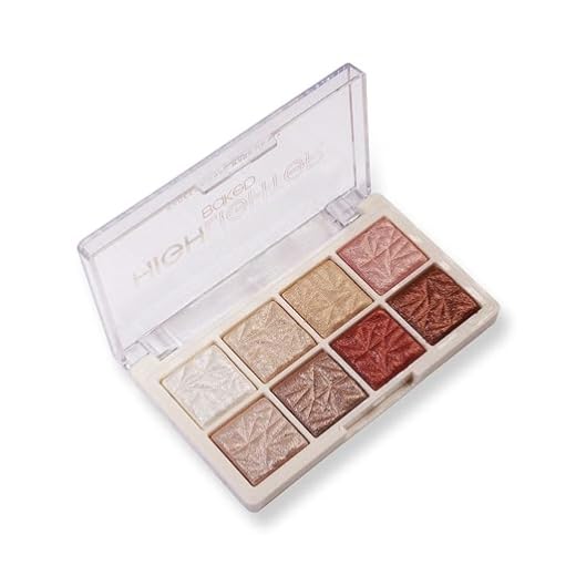 8 Colour Highlighter Baked Palette Highly Pigmented and Blendable | Matte Finish | Perfect Makeup with Radiant, Buildable (shade 3)-image-34