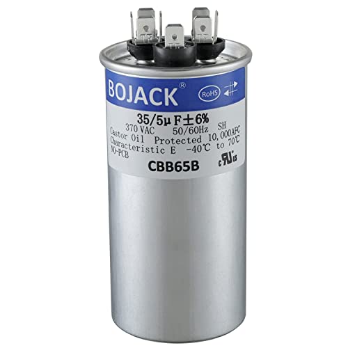 BOJACK 97F9834 35+5uF 35/5MFD ±6% 370V CBB65 Dual Run Circular St...