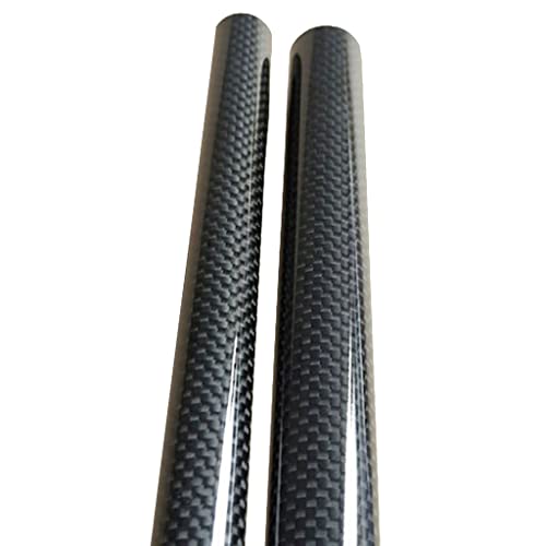 2PC 3K Plain Weave Glossy Carbon Fiber Tube, Length 500mm OD 6/7/8/9/10/12/13/14/15/16mm Carbon Fiber Round Tube for Drone Accessories (Color : 2pcs 12x8x500mm)