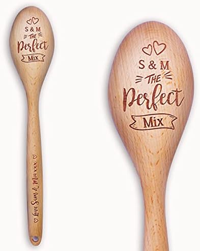 Personalised Wooden Spoon Star Baker Bake Off Prize Winners Trophy, Laser Engraved Any Name or Message Baking Kitchen Novelty Gift