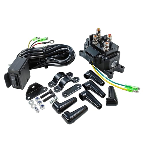 12V 250A Winch Relay & Switch Kit for ATV/UTV (1500-5000lb)
