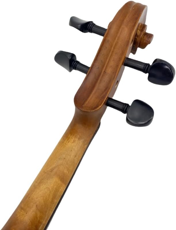 Full Size 4 Strings Viola Meticulously Crafted with Maple Wood Back Top Spruce Wood Adorned Ebony Fingerboard Tailpiece Chin Rest Complete with Case and Bow (16.5 Inch,brown)