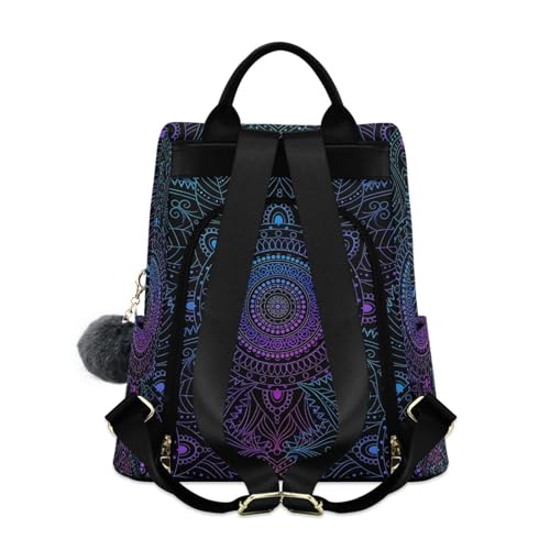 Image of ALAZA Boho Mandala Ethnic Bohemian Backpack Purse for Women Anti Theft Fashion Back Pack Shoulder Bag