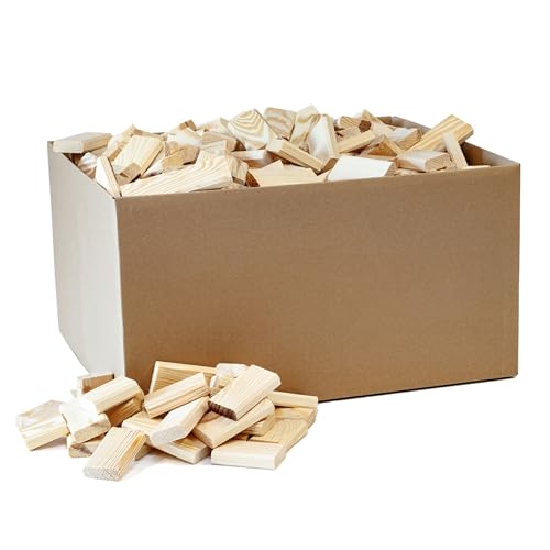 Floranica Briquetas de Madera 20kg, Troncos Prensados para Estufa y Chimenea, Calor Duradero