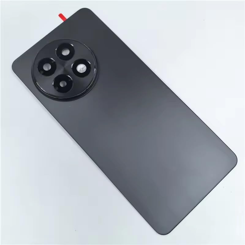 Compatible Rear Glass Panel for OnePlus 13R – Battery Door Back Cover, Battery Back Cover Housing Replacement Part (Black)