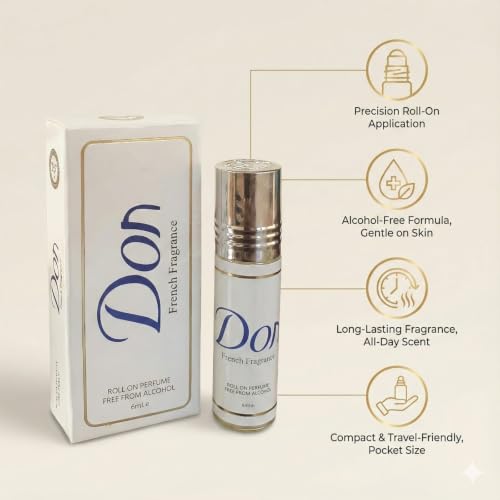 Don French Fragrance Attar Roll-on Perfume, 6ml - view 7