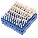 Cabilock 100pcs Wool Polishing Heads Buffing Wheels with Handle Polishing Bits Set for Jewelry and Watch Industrial Wool Grinding Tools Kit