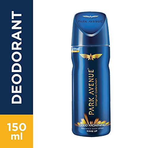 Image of Park Avenue Luxury Fragrant Soap, 125g (Pack of 4) & Good Morning Body Deodorant For Men, 100g