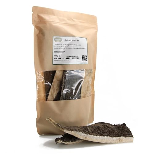 Masterfeed Trockenbarf Grüner Rinderpansen, gefriergetrocknete Qualität, Barf Leckerli für Hunde, 150 g