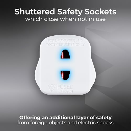 Image of Masterplug SHADC-MP Shaver Adaptor White