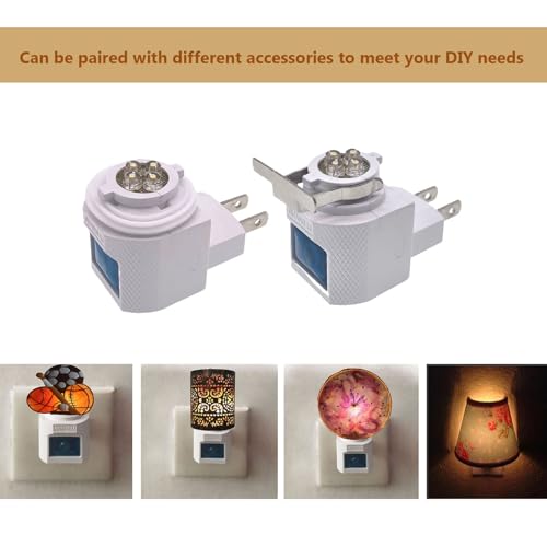Image of TWDRTDD Dusk to Dawn Sensor Plug in Night Light,Warm White,LED Automatic Light-Sensing Night Light Great for Making Your Own Decorative Night Lights,1-Pack (Light-Sensing)