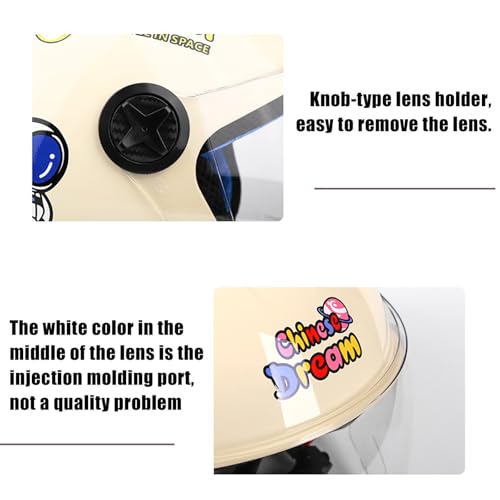 Casco De Motocicleta Abierto para Niños De 3 A 12 Años, Homologado Según La Norma ECE 22.06, para Scooter Infantil Y Moto D,50-57cm - imagen 7