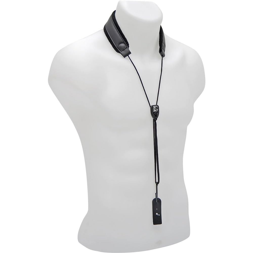 BG Bb Clarinet Sling - Elastic with Leather Neck Pad