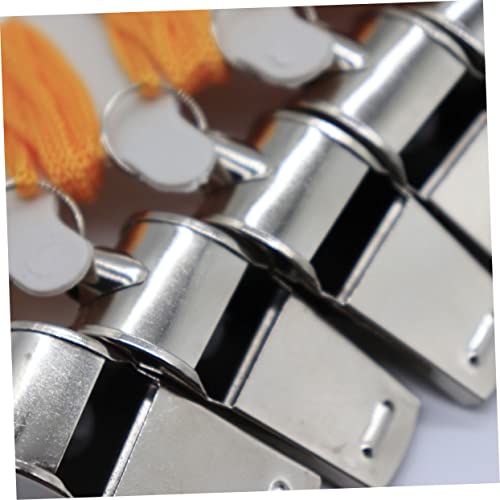 Set de 12 silbatos de acero HANABASS para deporte y emergencia miniatura 4