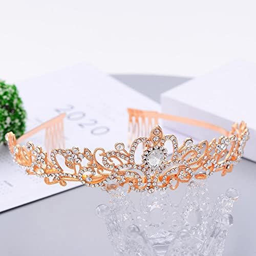 Luxe roze gouden parel bruids kronen handgemaakte tiara bruid hoofdband crystal bruiloft diadem koningin kroon bruiloft haaraccessoires (roze met oorbellen) - Mode accessoires kopen? | Korting tot 41 Luxe roze gouden parel bruids kronen handgemaakte tiara bruid hoofdband crystal bruiloft diadem koningin kroon bruiloft haaraccessoires (roze met oorbellen) - Mode accessoires kopen? | Korting tot 41