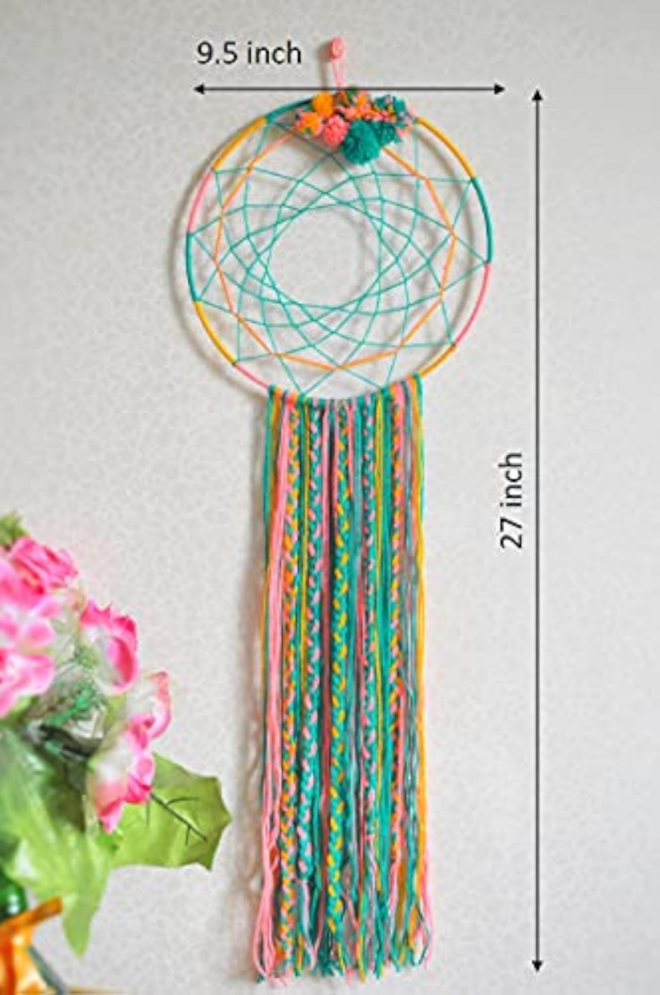 Handmade Dream Catcher Wall Hanging, Bohemian Decor Gift