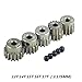 Produktbild Crazepony-UK M0.6 3.175mm 13T 14T 15T 16T 17T 0.6 Module Pinion Motor Gear for 1/8 1/10 RC Off-Road Buggy Monster Truck Brushed Brushless Motor