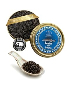 SEPEHR DAD CAVIAR Russian Style Beluga Kaviar 125 g I mittelgroßes Korn 2, 9–3, 3 mm I Beluga-Caviar aus nachhaltiger Aquakultur I mild & cremig-sahnig I exklusiver Stör Kaviar in Premiumqualität