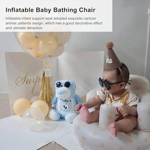 Chaise de bain gonflable pour bébé en PVC souple