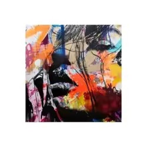 Affiches et impressions visage abstrait deco murale salon 70cm