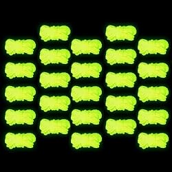 MAGICYOYO Yoyo Strings Glow in The Dark Yellow, 100% Polyester Professional Luminous Yo yo Strings for Responsive Unresponsive Yoyo Tricks, Pack of 25