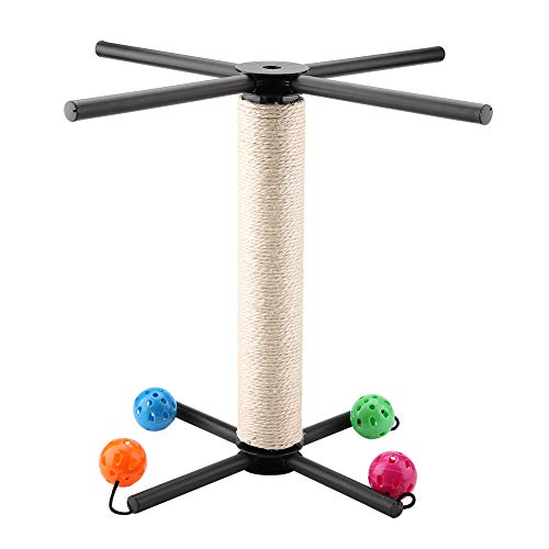 Fockety Poste de raspagem multifuncional, poste de jogo para gatos, gatinhos