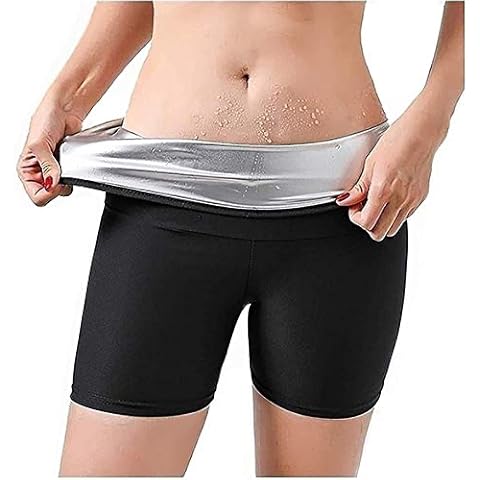 MFFACAI Women 2 in 1 Slimming and Toning Sweat Shorts Flat Belly and Thigh Goal for Workout Weight Loss Sweating Fat Burning (Color : B, Size : 3XL) Cover