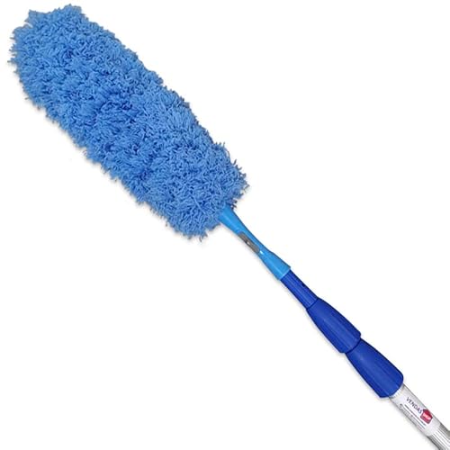 Rodo Limpa Vidros Extensor 3,10 Mts Com Espanador Eletrostático