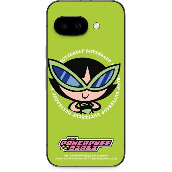 Skinit Decal Phone Skin Compatible with Google Pixel 9a - Officially Licensed Cartoon Network Powerpuff Girls Buttercup Design