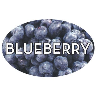American Online Products Blueberry Sticker Labels for Food 500 Each per roll 1.25