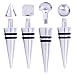 Stainless Steel Wine Bottle Stoppers (5 Pack) by Air Nebula | Elegant Beverage Plugs | Airtight Seal