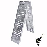 ATV Folding Ramps, gardhom Motorcycles Trucks 750 lbs Capacity Portable Aluminum Loading Ramps 1Piec